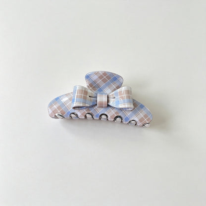 Polka Dot Bow Decor Hair Claw Clip