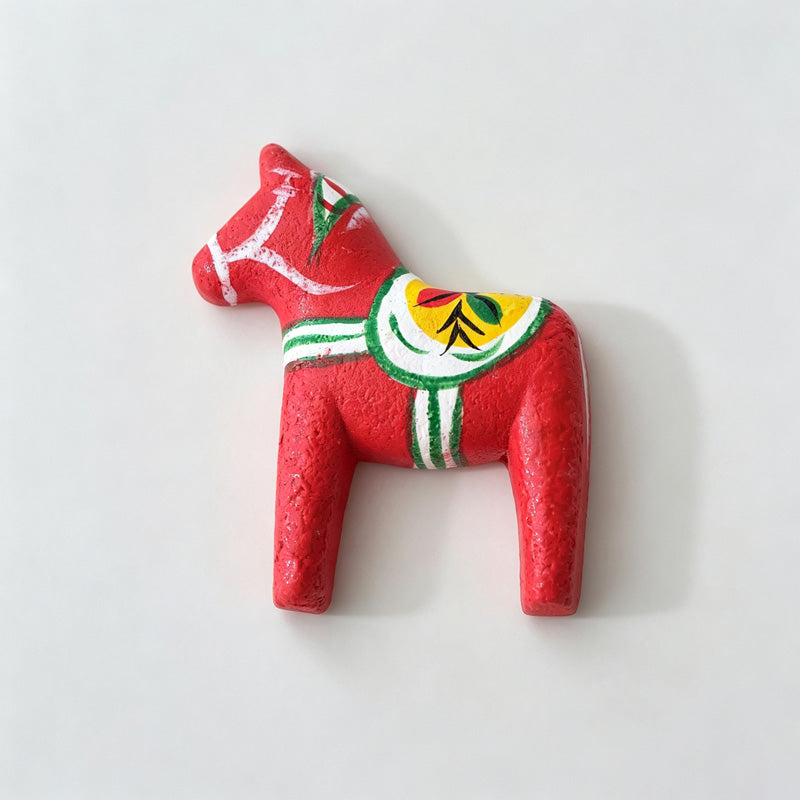 Painted Wooden Horse Fridge Magnet
