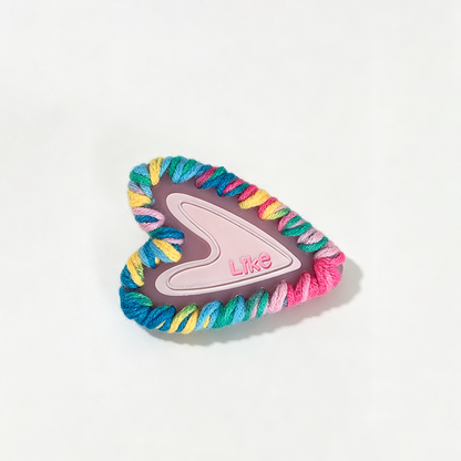 Colorful Yarn Edge Acetate Hair Barrettes