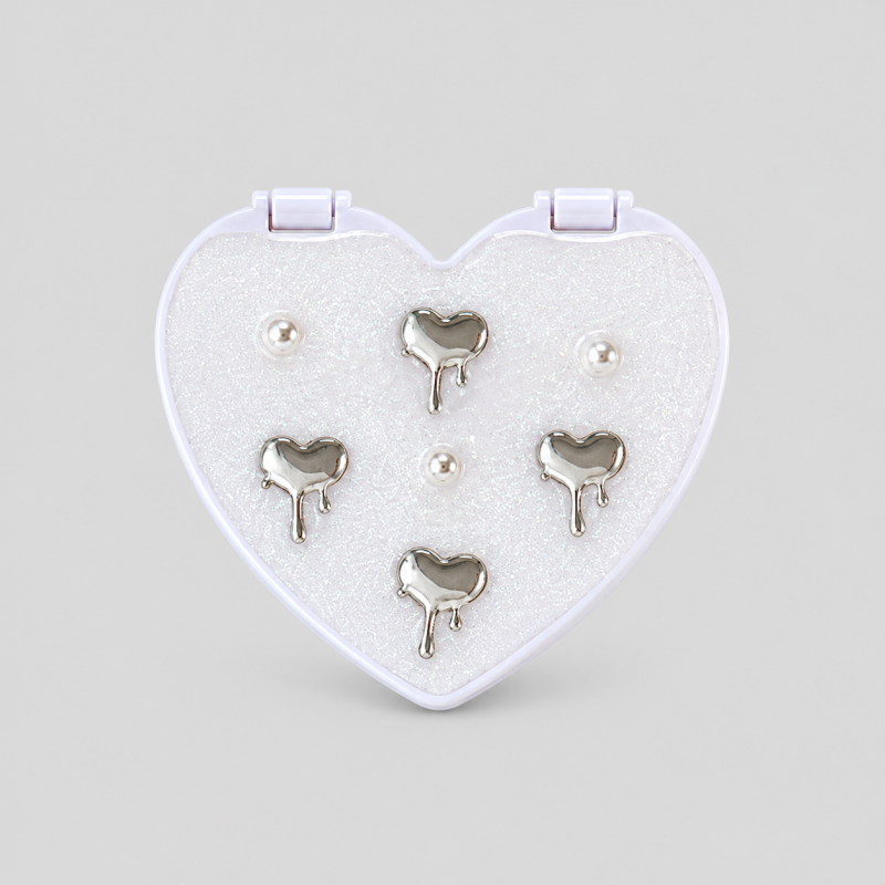 Heart Shape Mirror Phone Charms