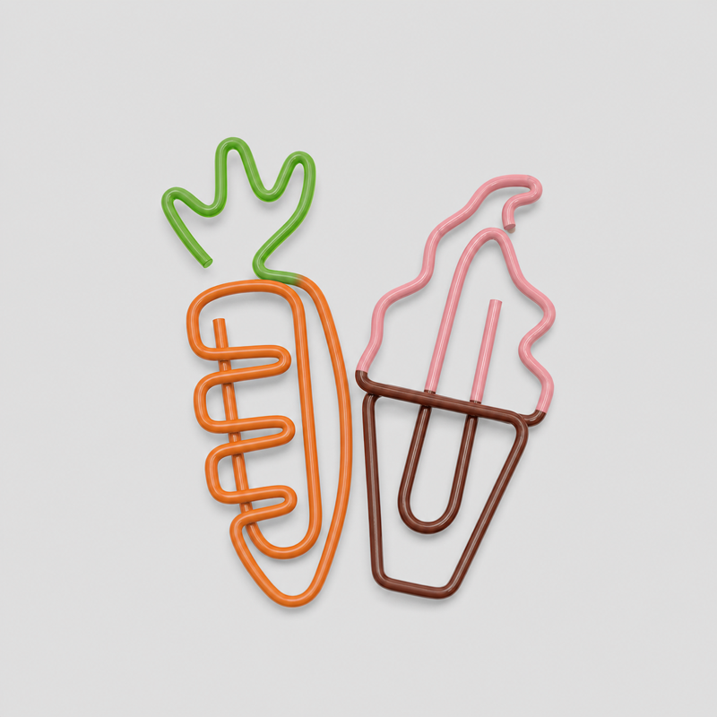 10PCS Lovely Carrot-Shaped Paper Clips