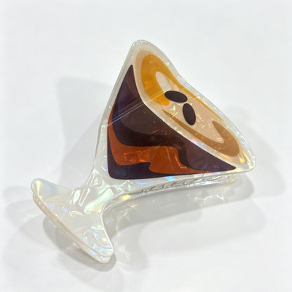 Cocktail Glass Claw Clip