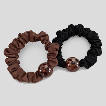 Leopard Print Fabric Hair Ties