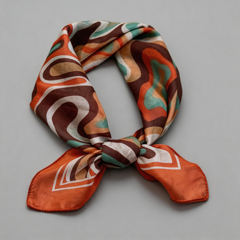 Floral Print Square Scarf Band - Shopdayla Wholesale - #1058
