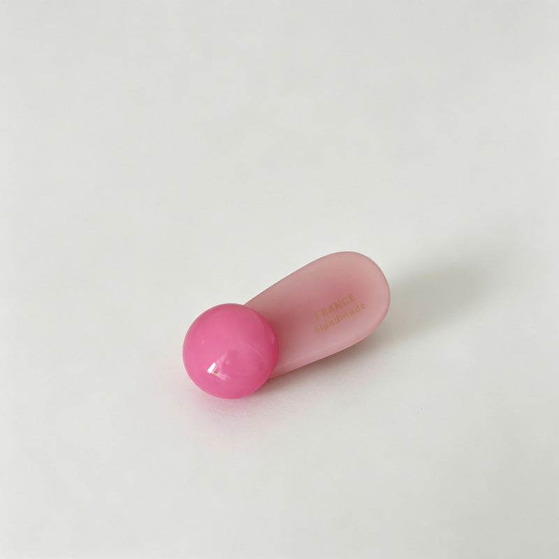 Round Bead Acetate Mini Hair Clip