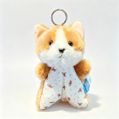 Plush Dog Pouch Keychain