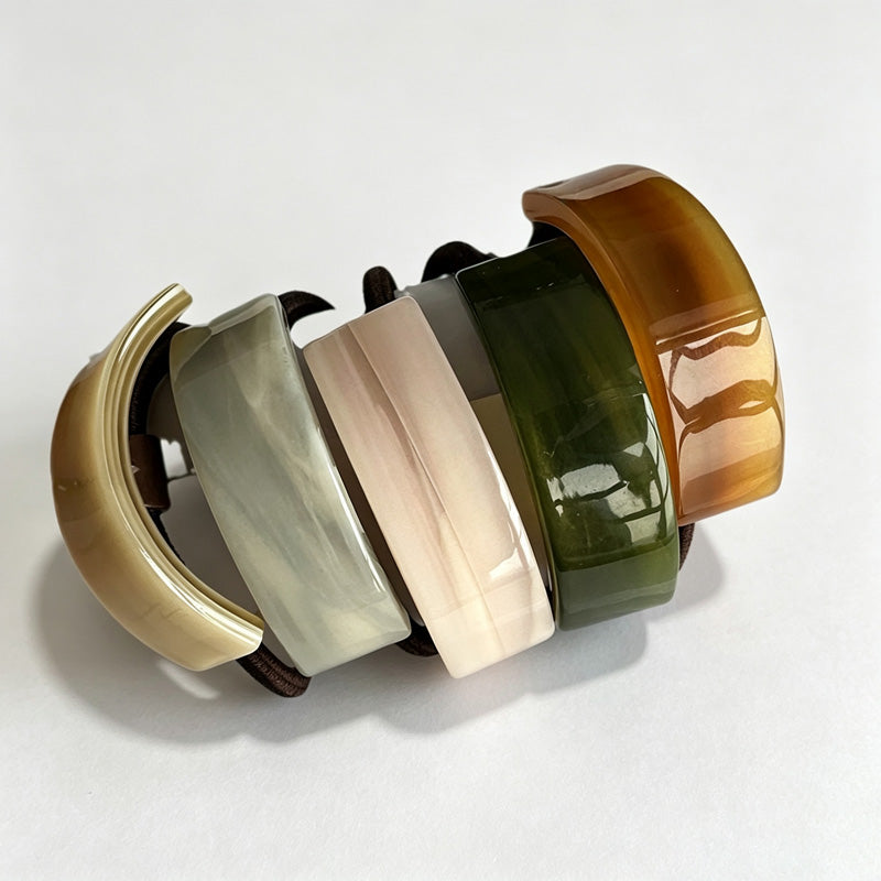 Acetate Decorative Hair Elastic Tie
