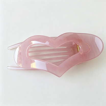 Heart Shape Hollow Hair Claw Clip