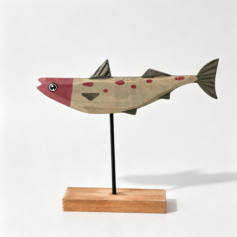 Wooden Fish Tabletop Figurine