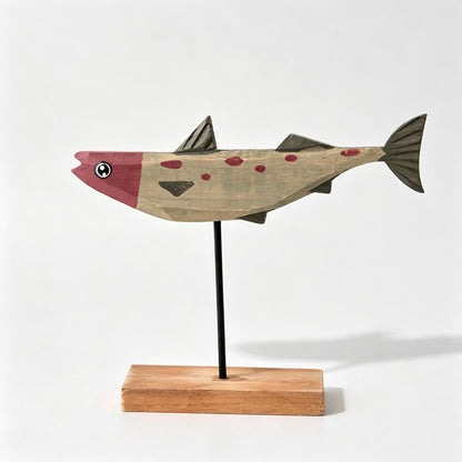 Wooden Fish Tabletop Figurine