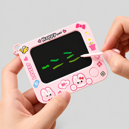 Mini LCD Drawing Board Plastic Keychain