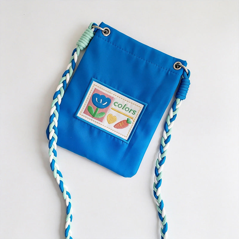 Embroidered Phone Crossbody Pouch