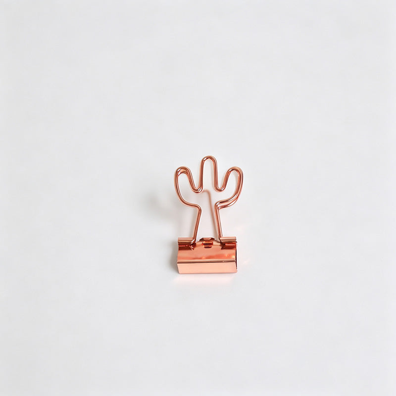 Gold Shape Binder Clip