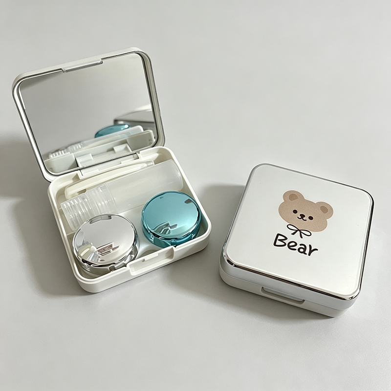 Bear Print Contact Lens Case Kit