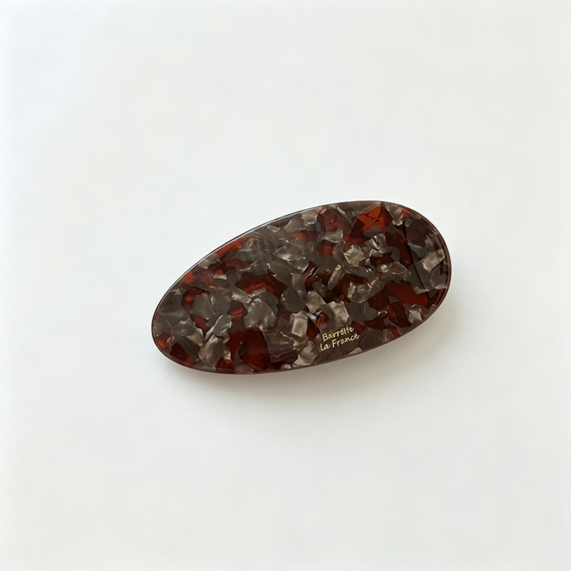 Oval Acetate Spring Hair Barrette