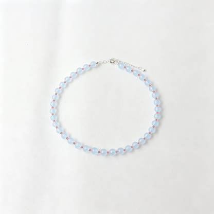 Blue Beaded Adjustable Ladies Bracelet