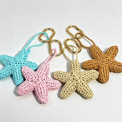 Crochet Starfish Bag Charm