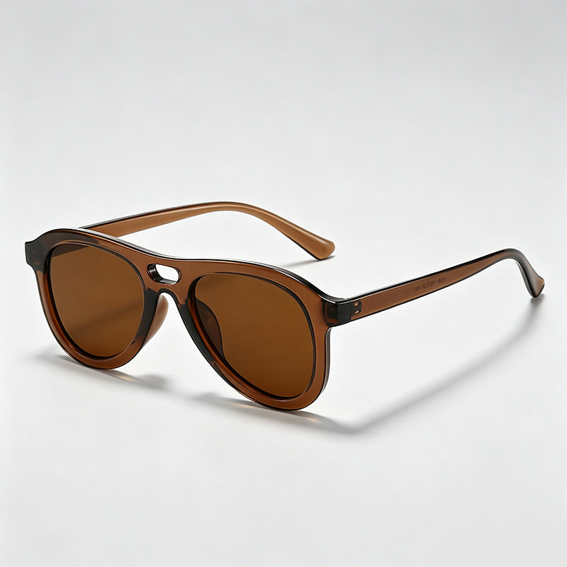 Classic Double Bridge Pilot Fashion Sunglasses