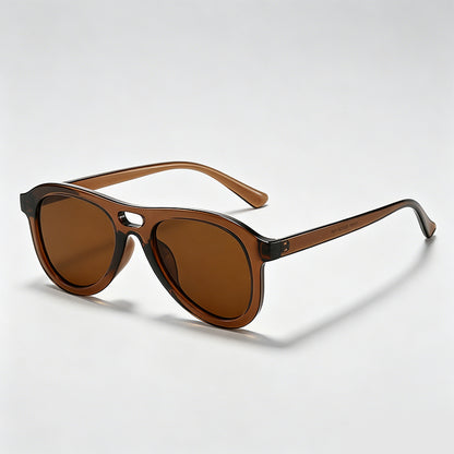 Classic Double Bridge Pilot Fashion Sunglasses