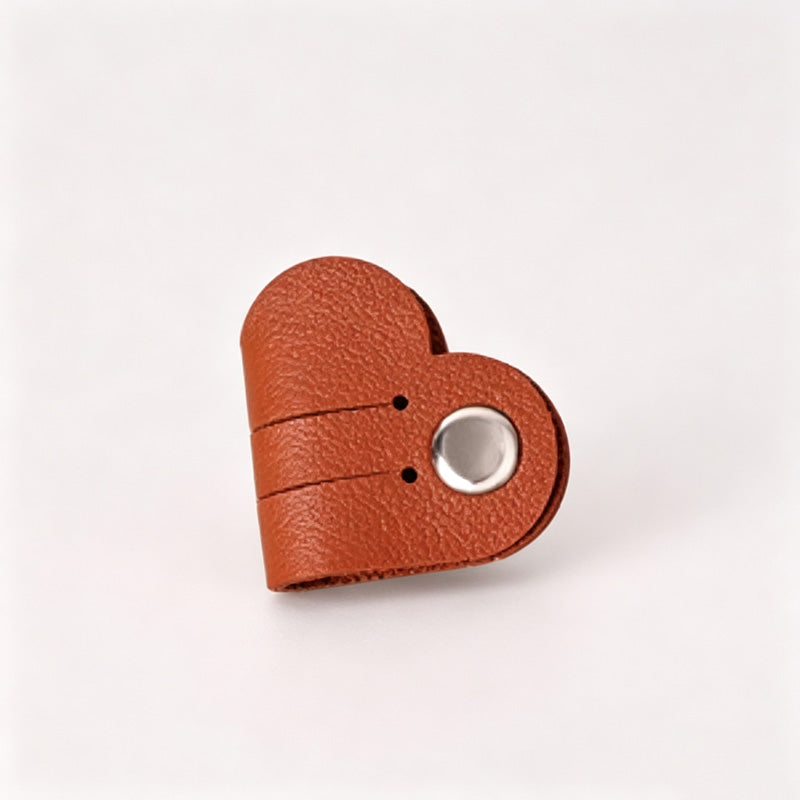Heart Faux PU Cable Winder