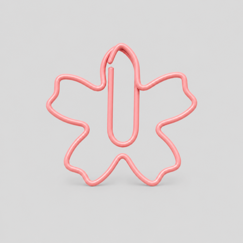 Colorful Blossom Paper Clips Set