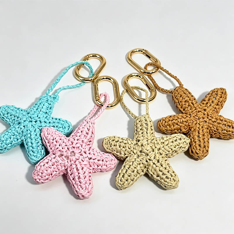 Crochet Starfish Keychain Bag - Shopdayla Wholesale - #6098