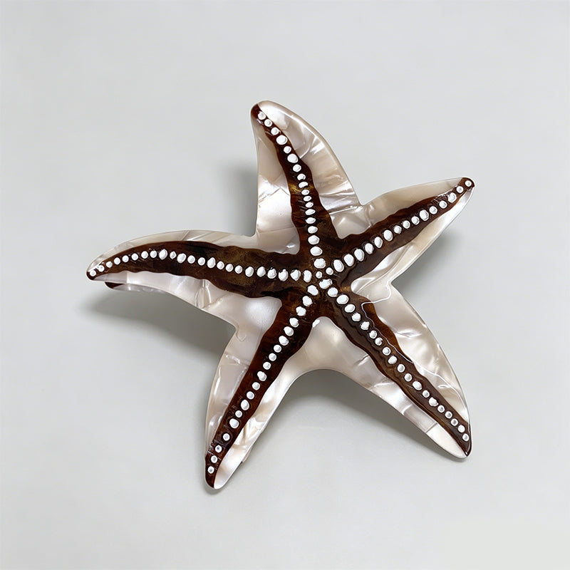 Ocean Starfish Pattern Hair Cl - Shopdayla Wholesale - #5202