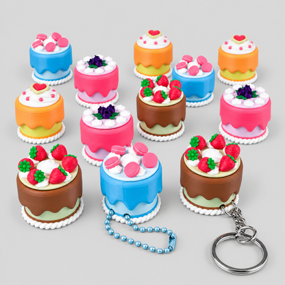 3D Printed Cake Clicker Keychain