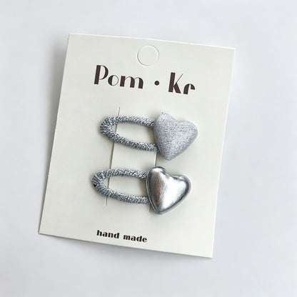 Silver Series Kids Bow Hair Clip