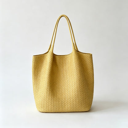 Woven Shopper Tote Bag