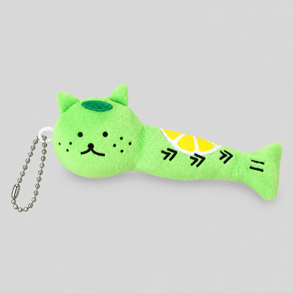 Cat Shape Plush Keychain Bag Charm