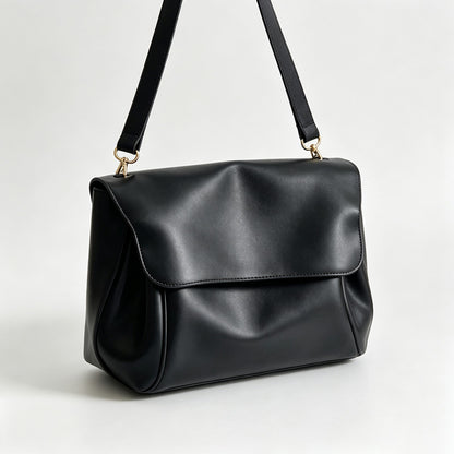Layered Flap Shoulder Crossbody Bag