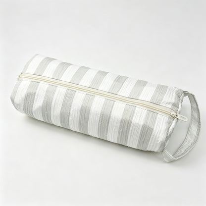 Striped Cylindrical Storage Pouch