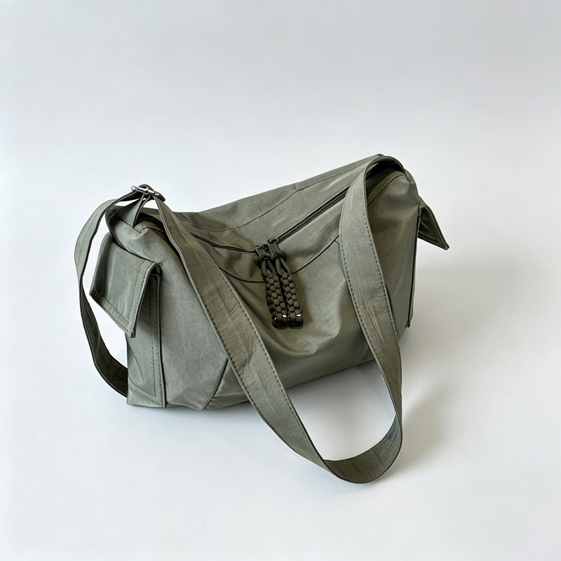 Canvas Drawstring Crossbody Bag