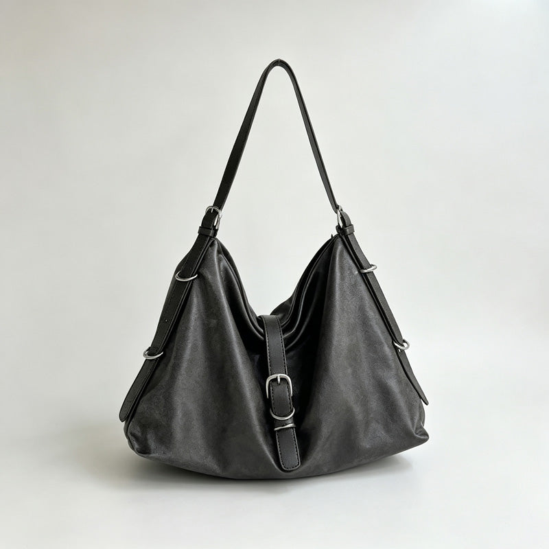 Gathered Ring Hobo Bag