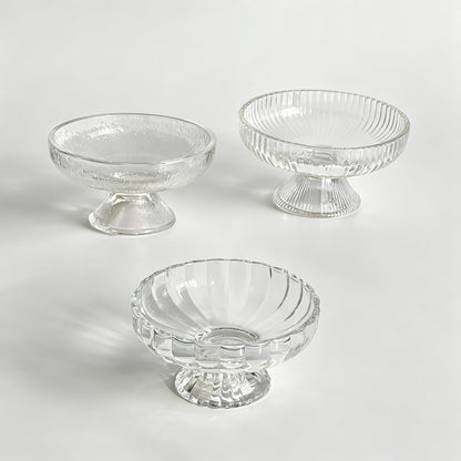Footed Glass Dessert Bowl