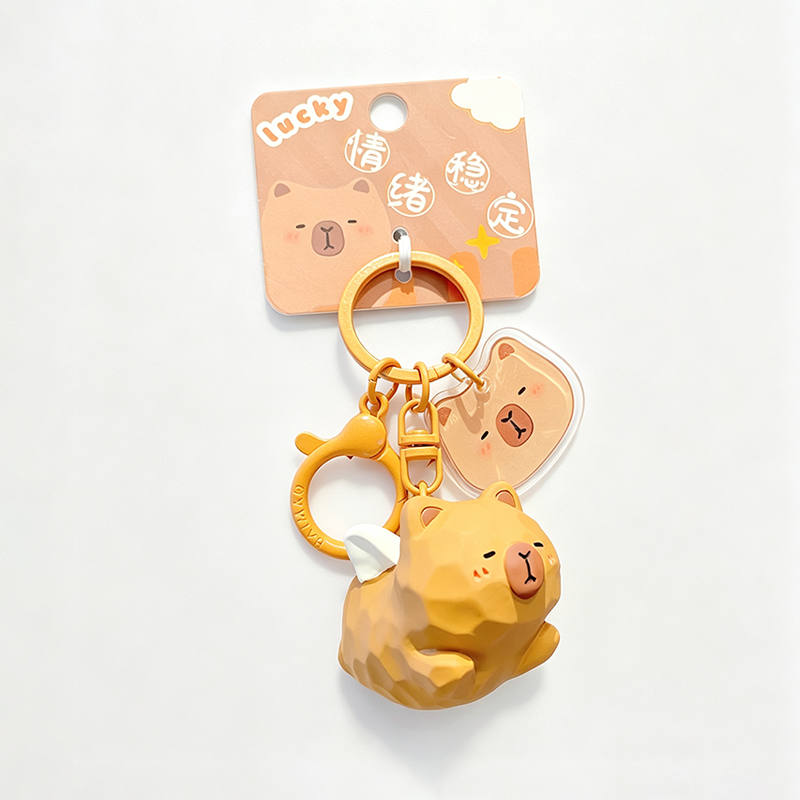 Winged Animal Figure Keychain