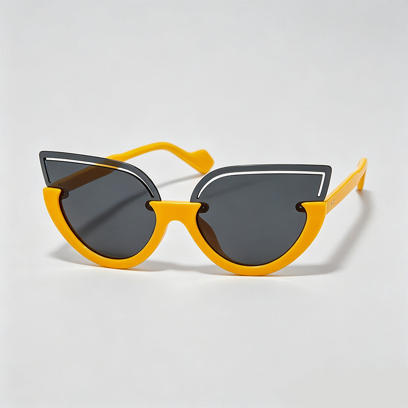 Hollow Cutout Cat Eye Women Sunglasses