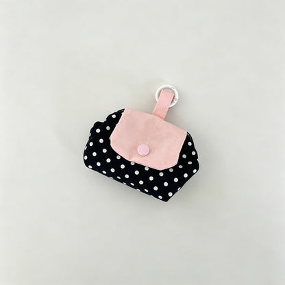 Plaid Coin Purse with Flap