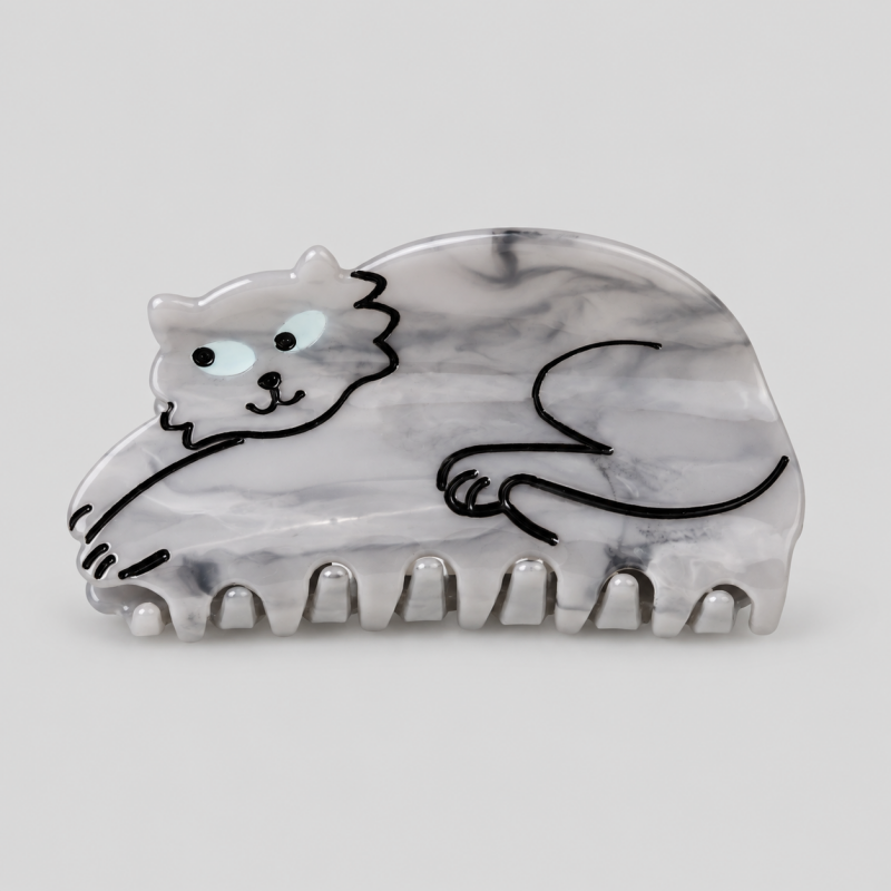 Cat Animal Shape Hair Claw Clip