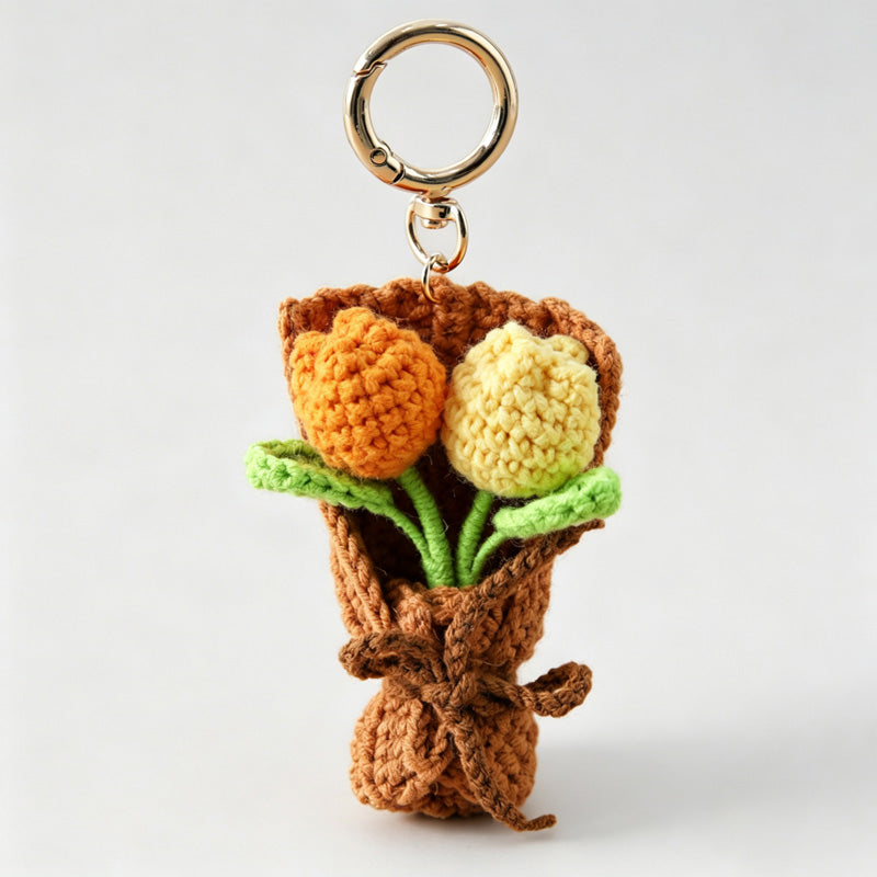 Tulip Bouquet Keychain