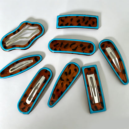 Bold Contrast Leopard Pattern Wave Daily BB Clip