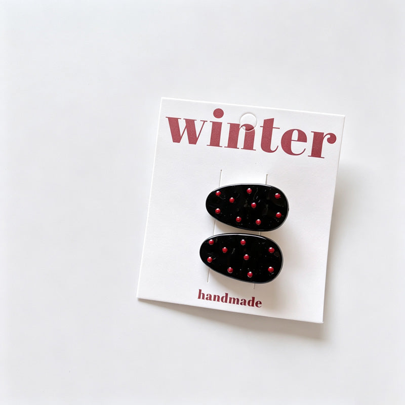 Dots BB Hair Clips Set