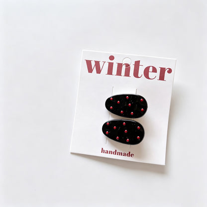 Dots BB Hair Clips Set