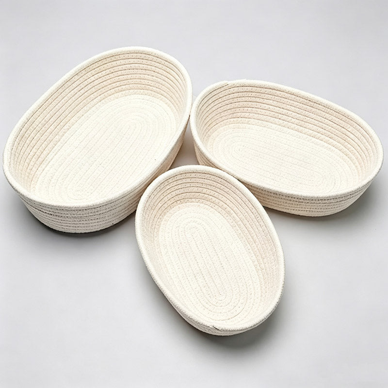Oval Cotton Rope Woven Storage Basket