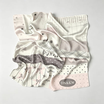 Print Square Head Neck Scarves