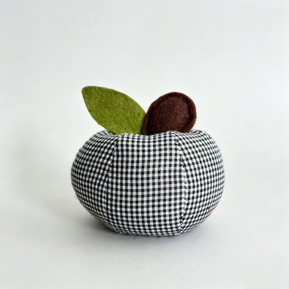 Plaid Apple Shaped Desktop Ornament