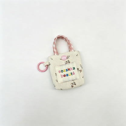 Floral Fabric Snap Storage Pouch