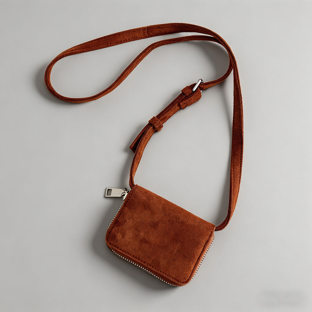 Mini Suede Crossbody Bag - Shopdayla Wholesale - #6194