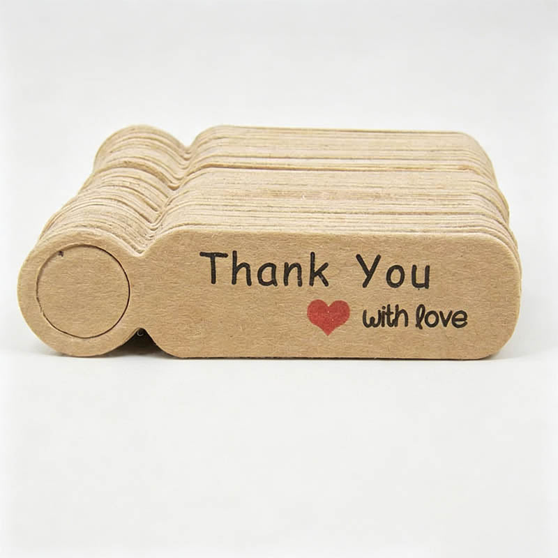 100 Pcs Kraft Paper Gift & Cra - Shopdayla Wholesale - #0434